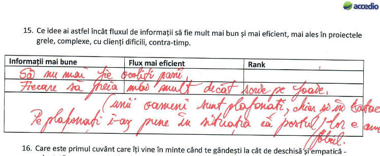 evaluare de personal