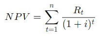 NPV formula